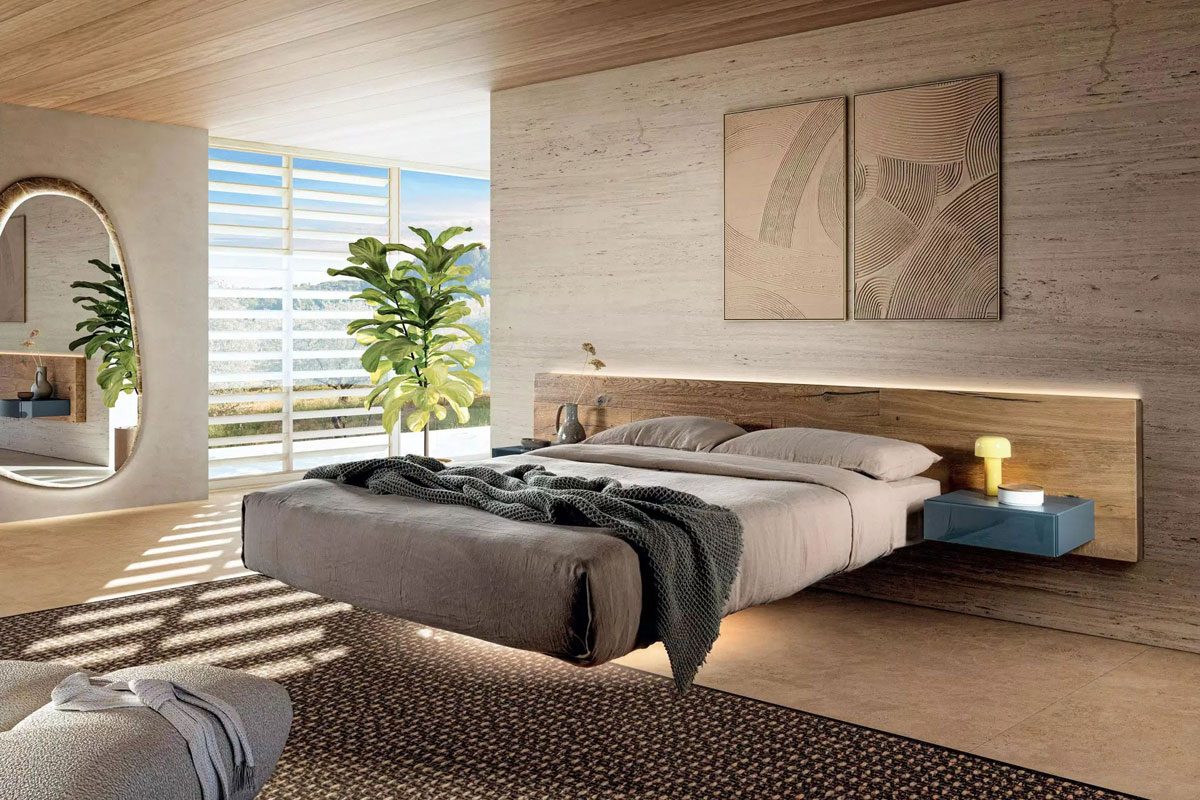 lago-fluttua letto sospeso