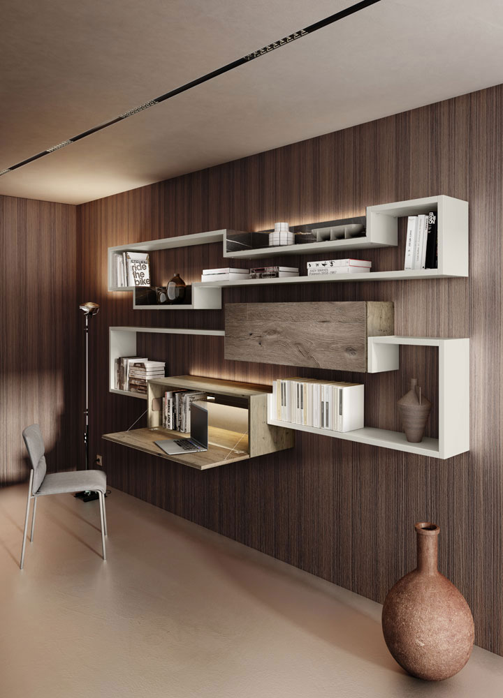 home office in soggiorno LagoLinea lago