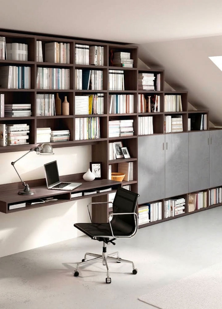 home office in soggiorno ferrimobili studio